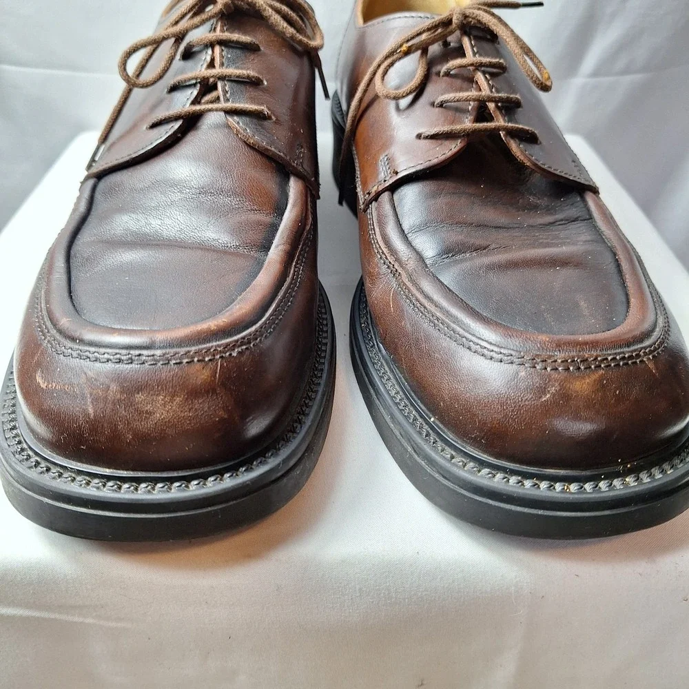 SKECHERS Collection Lace-Up Oxford Shoe Mens Sz 10M Brown Leather 90s Y2K Grunge